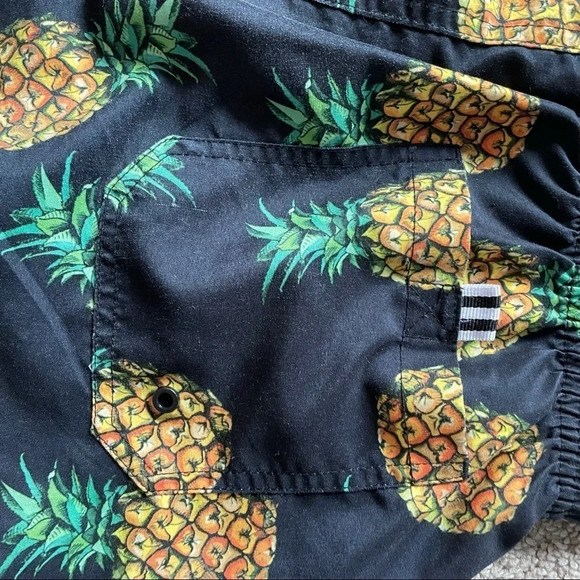 YnimioAOX Men's Swim Trunks Quick Dry Pineapple 🍍 - Picture 6 of 12